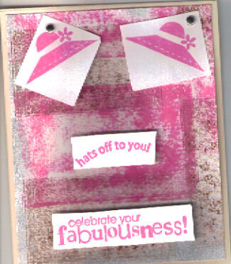 B&#039;day Pink hatter card