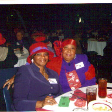 Pam&#039;s red hat luncheon