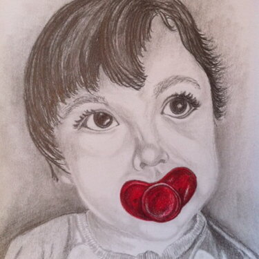 Portrait Drawing from photo of Rafe