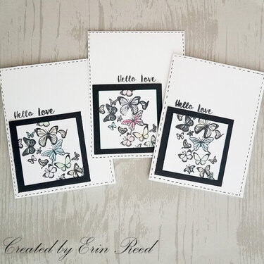 Butterfly Stamped Cards