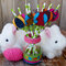 Decorative Easter Straws and Holder **Xyron & Dianamites & Canvas Corp & Tattered Angels**
