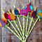 Decorative Easter Straws and Holder **Xyron & Die-namites & Canvas Corp & Tattered Angels**