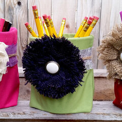 Fancy Pencil Cups **Tombow & Canvas Home Brands** w. video tut