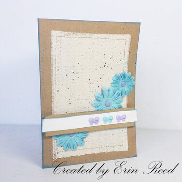 Cute Card  - Aqua w/video tutorial