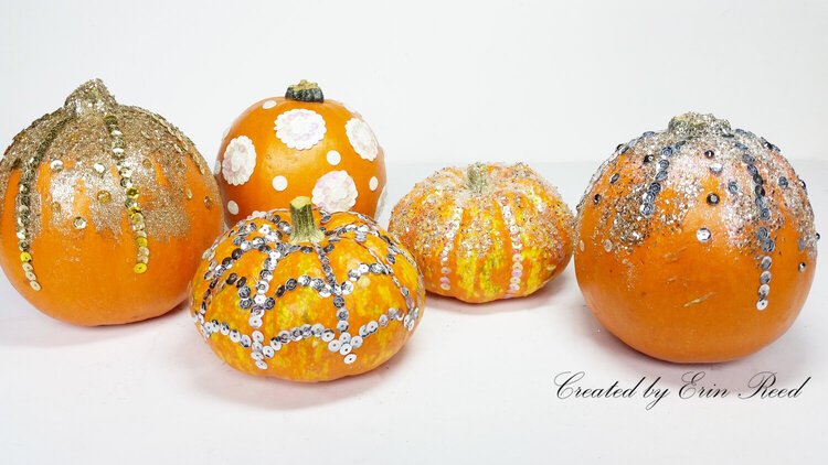 Sequin Pumpkins