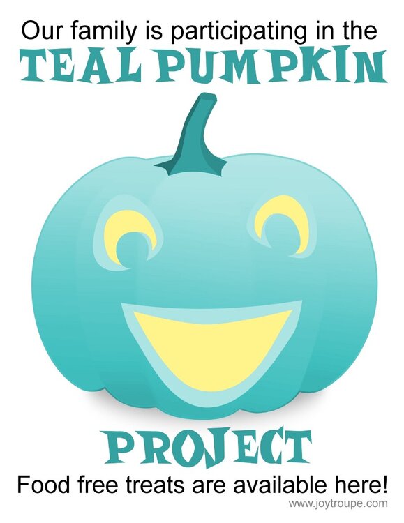 Teal Pumpkin Project - Candy Bucket