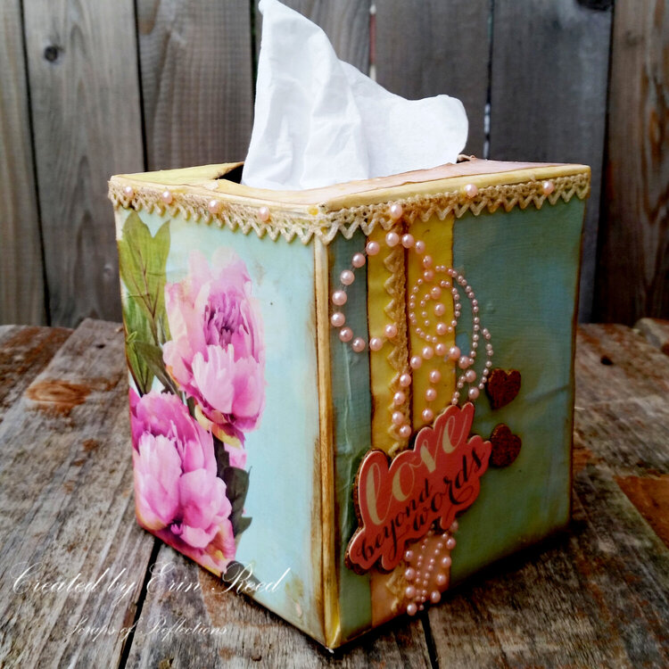 Elegant Tissue Box **Paper House &amp; May Arts**  w. video