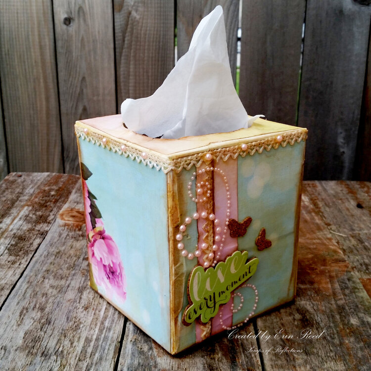 Elegant Tissue Box **Paper House &amp; May Arts**  w. video