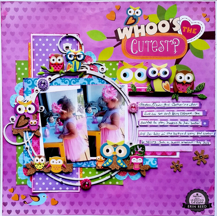 Whoo&#039;s the Cutest?  ** Paper House &amp; Tattered Angels** w. Video