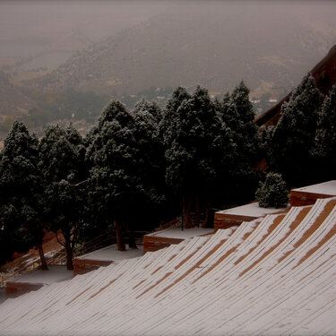 Red Rocks in the Snow