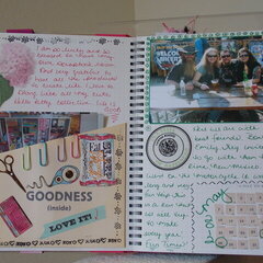 Smash Book Pages.. My scrapbook room & our trip to Red River