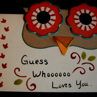 Guess Whooo Loves You? Card