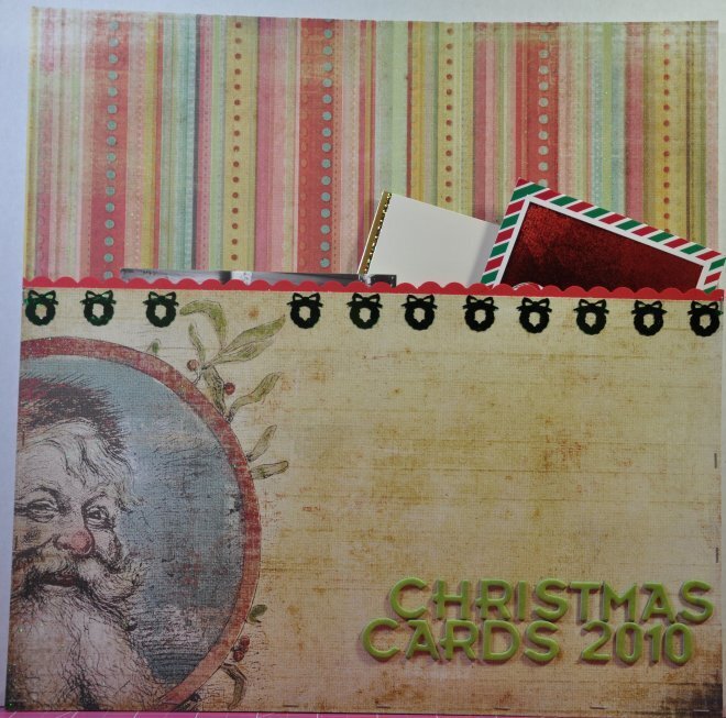 Christmas card holder 2010
