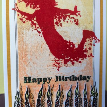 Birthday Card - Visible Image stamps