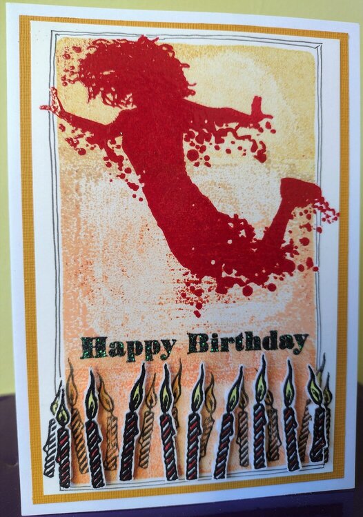 Birthday Card - Visible Image stamps