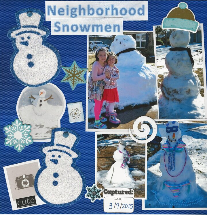 Neighborhood Snowmen