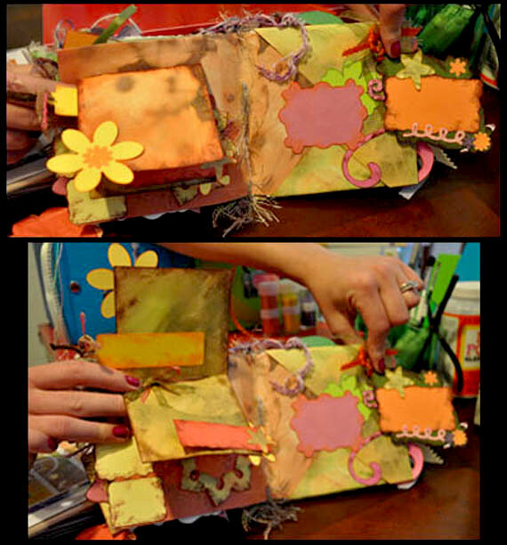 Flower Commotion Paperbag Scrap Album 2