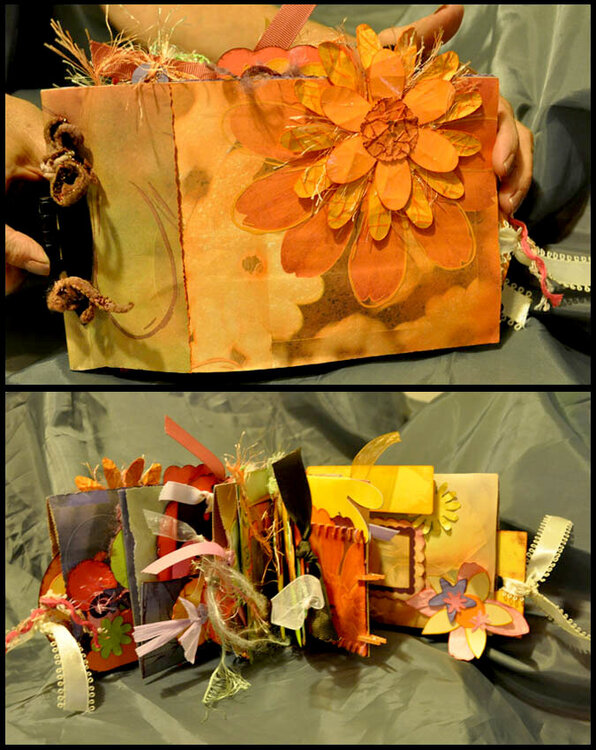 Flower Commotion Paperbag Scrap Album 5