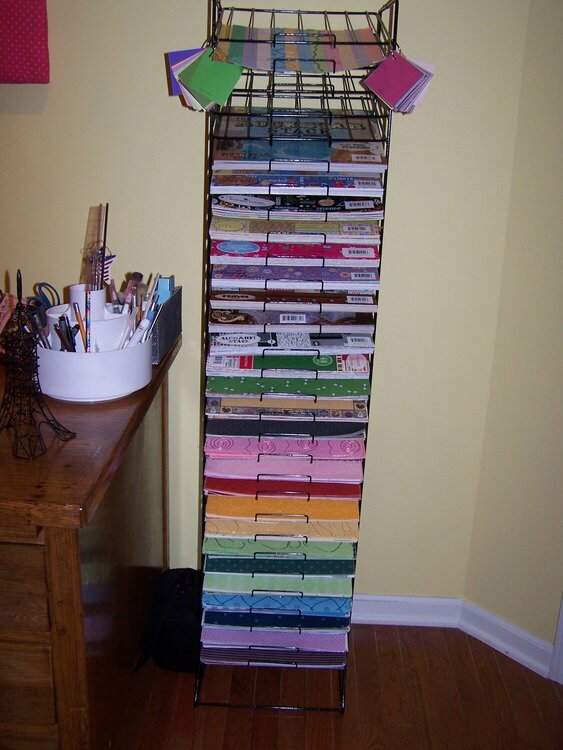 Non-themed paper and stack rack