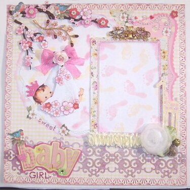 Sweet Baby Girl single 12&quot; x 12&quot; page