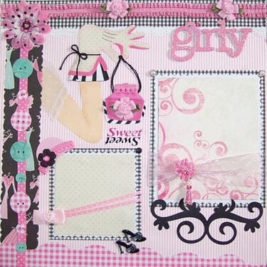 Girl Girl 12&quot; x 12&quot; page layout