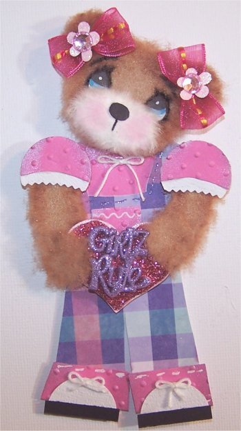 Little girl tear bear