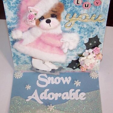 Snow Adorable Easl Card