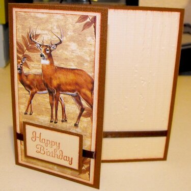 Big Deer Birthday card