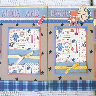 To The Moon and Back 2 page Layout