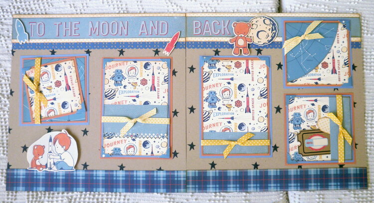 To The Moon and Back 2 page Layout