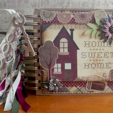 Home Sweet Home Mini Chipboard Album