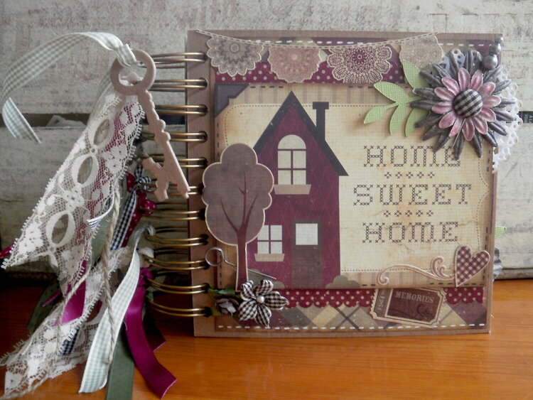 Home Sweet Home Mini Chipboard Album