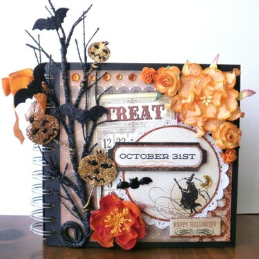 Halloween October 31 Chipboard Mini Album