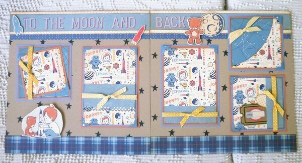 To The Moon And Back 2 Page Layout