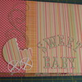 Baby Girl Mini Album using Nana's Nursery