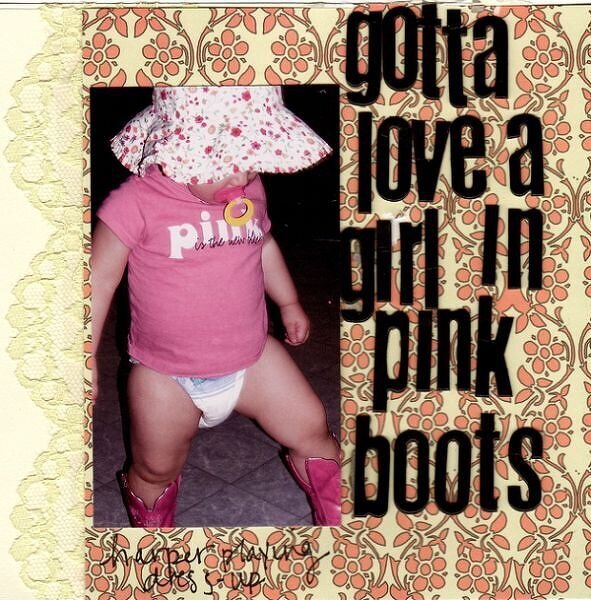 pink boots *lift of laura kurz*