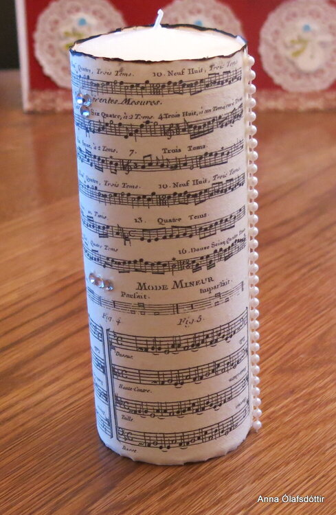 Music candle.