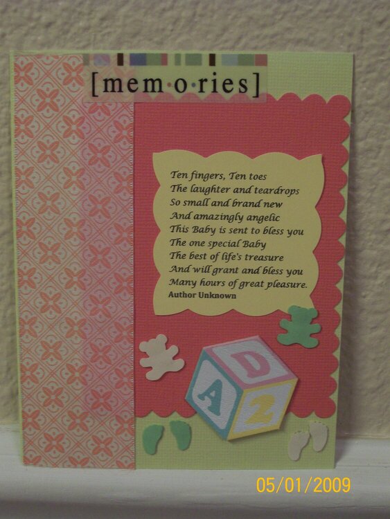 First Baby Card