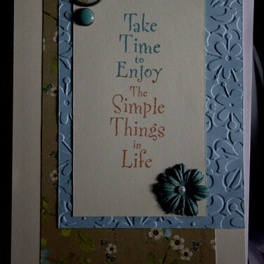 Take Time to Enjoy Life Card