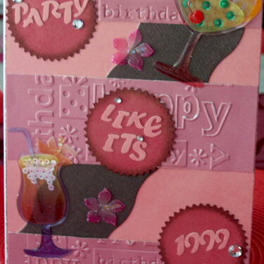 Party like its 1999 - Happy Birthday Card (MME Challenge #24)