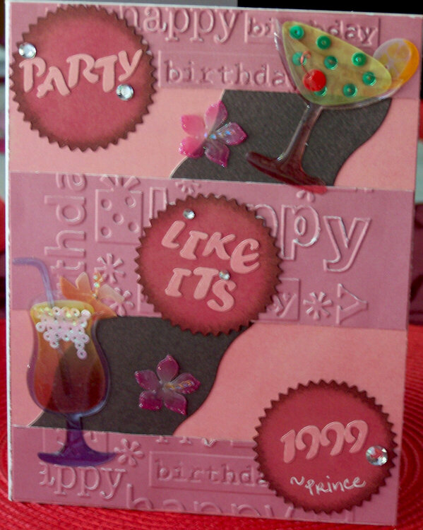 Party like its 1999 - Happy Birthday Card (MME Challenge #24)