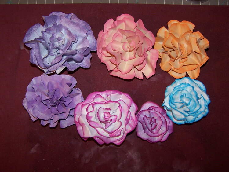 First hand made flowers!