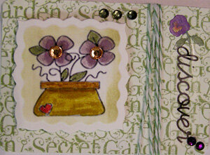 Potted Flowers ATC