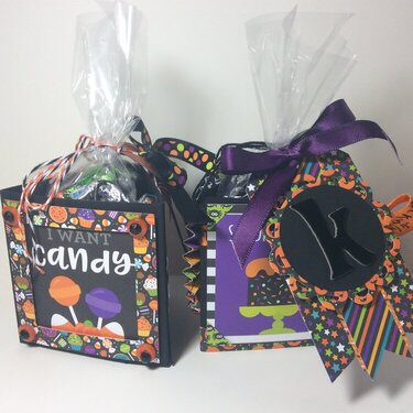 Pumpkin Party candy boxes
