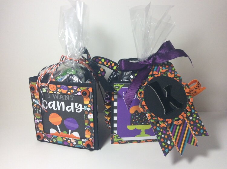Pumpkin Party candy boxes