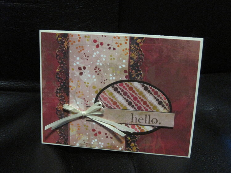 &quot;Hello&quot; card *Indian Summer*