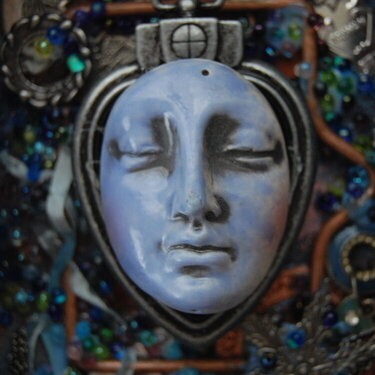Shrine to the Goddess Indigo - for Finnabair Inspired by Denim challenge
