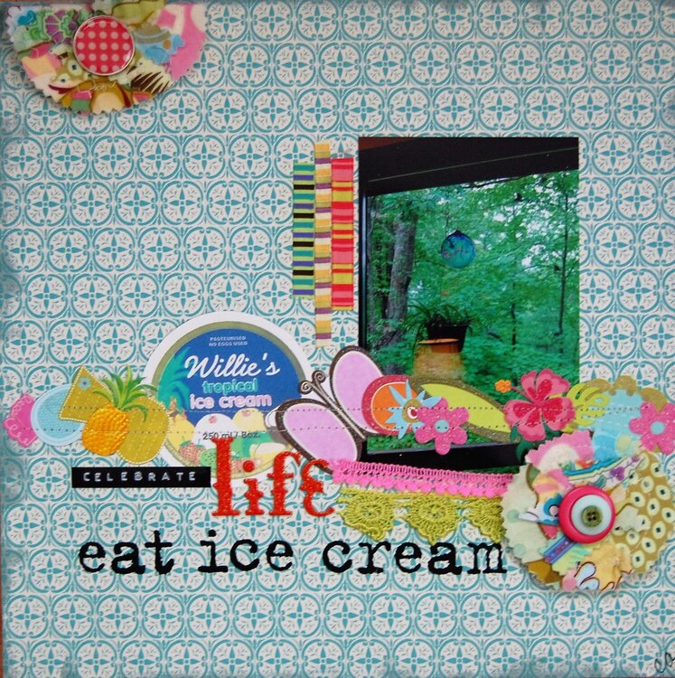 eat ice cream