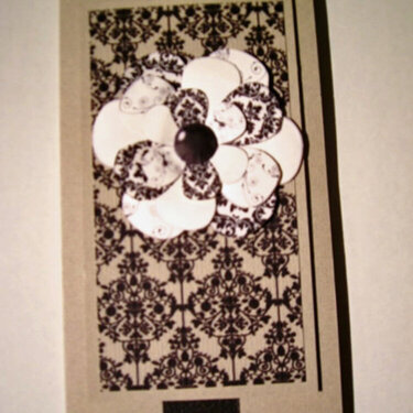 build a flower from paper on damask