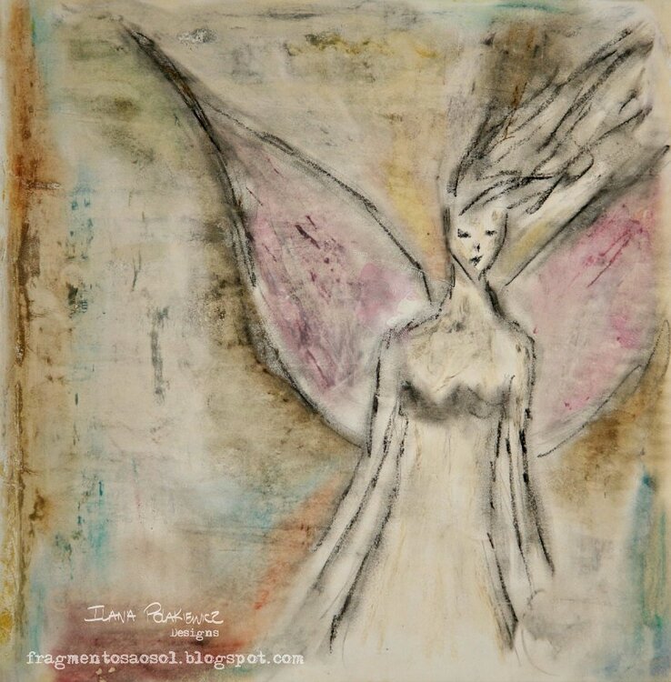 Angel - Art journal page
